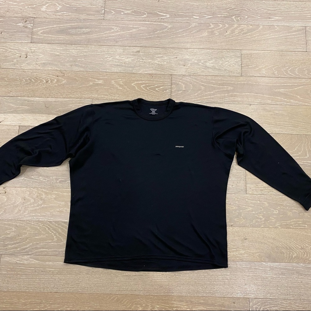Patagonia Apilene long sleeve black tee XL